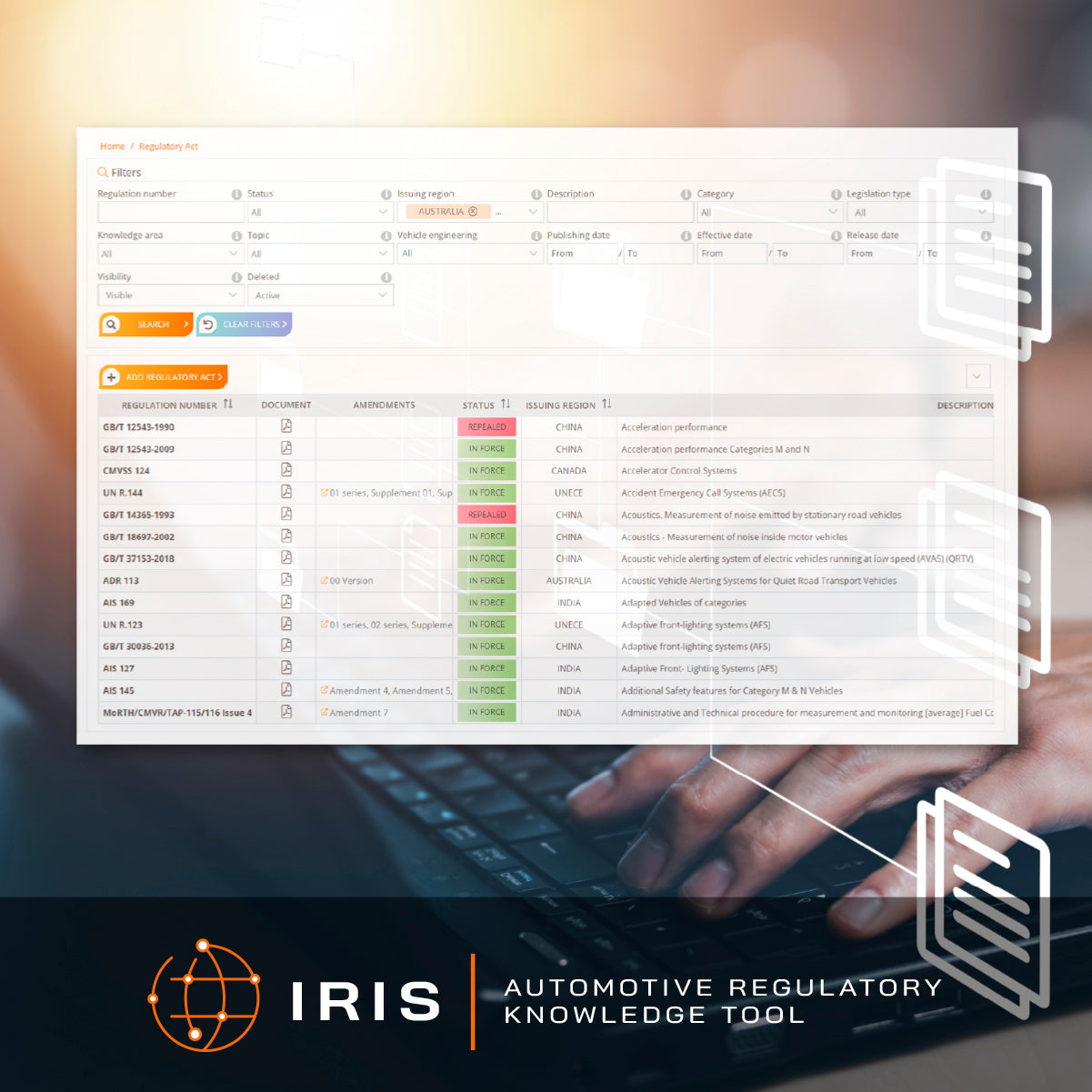 IDIADA’S Automotive Regulatory Knowledge Tool (IRIS) IDIADA